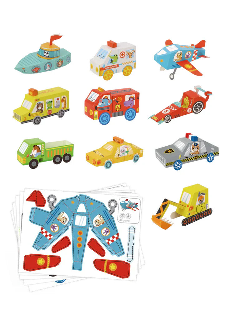 Tooky Toy - Tookyland Transportation Origami Paper Kit