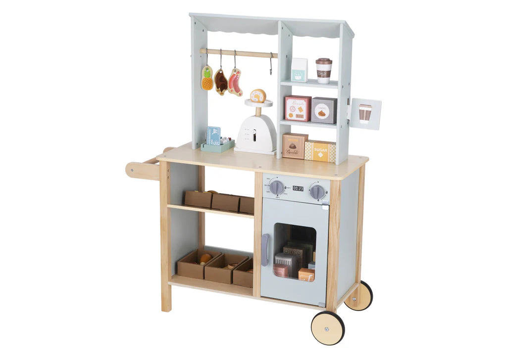 Tooky Toy - Kids Pretend Play Wooden Grocery Store
