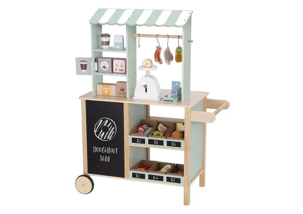 Tooky Toy - Kids Pretend Play Wooden Grocery Store