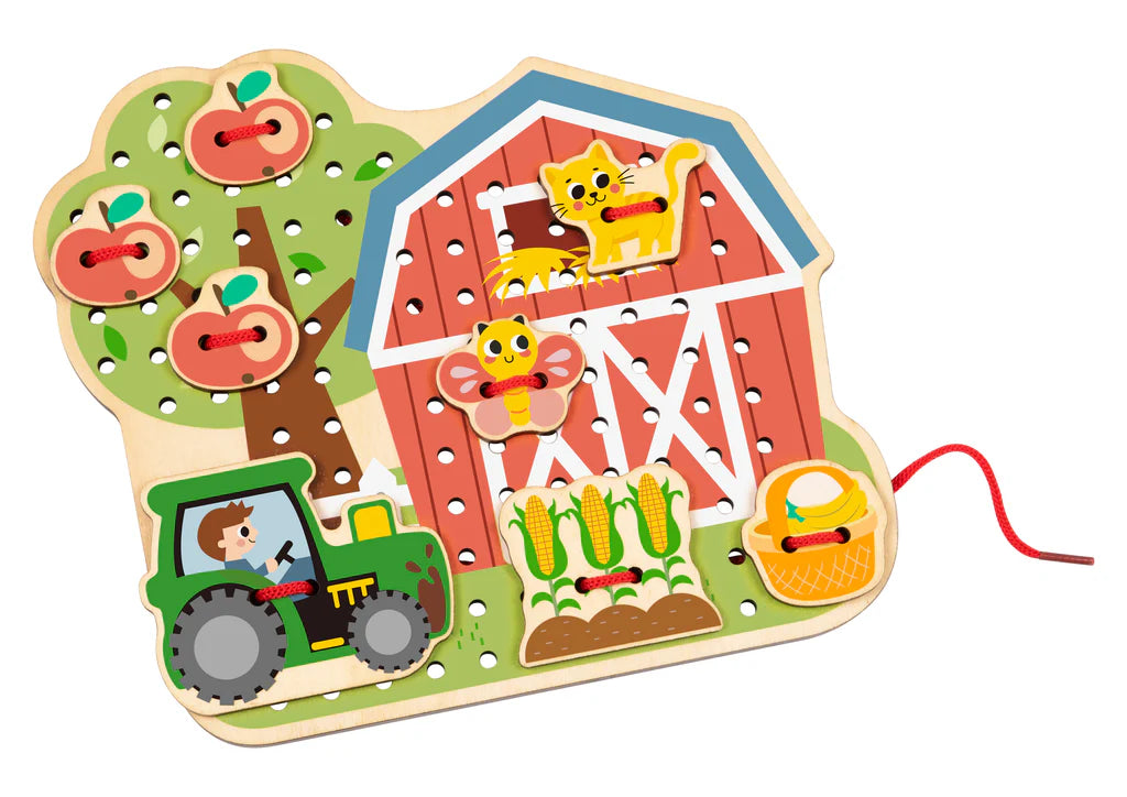 Tooky Toy - Hi Pando Threading Farmhouse Board