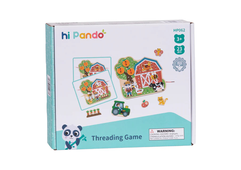 Tooky Toy - Hi Pando Threading Farmhouse Board