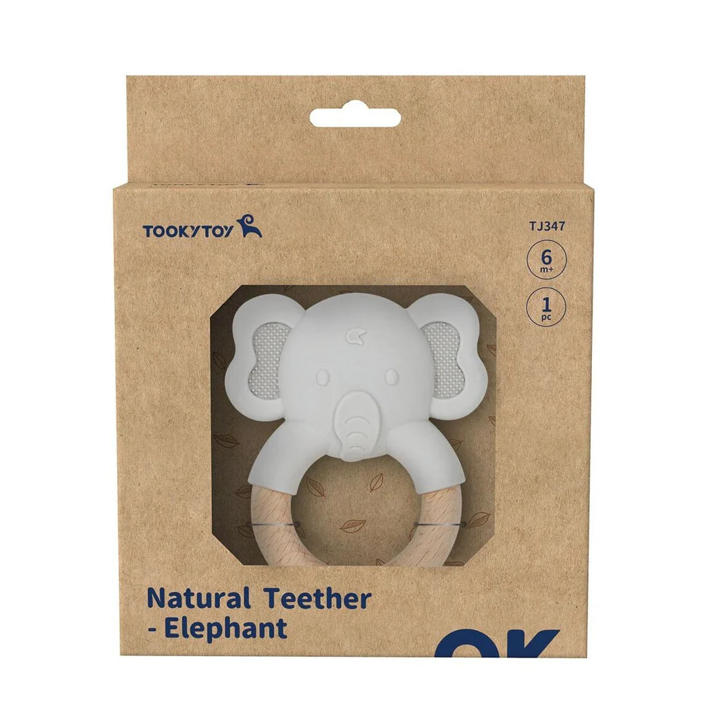 Tooky Toy - Natural Teether Elephant