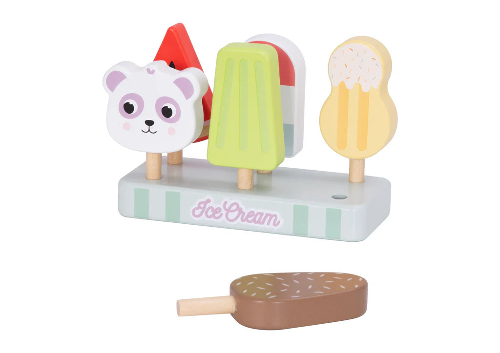 Tooky Toy - Hi Pando Wooden Ice Cream Play Set