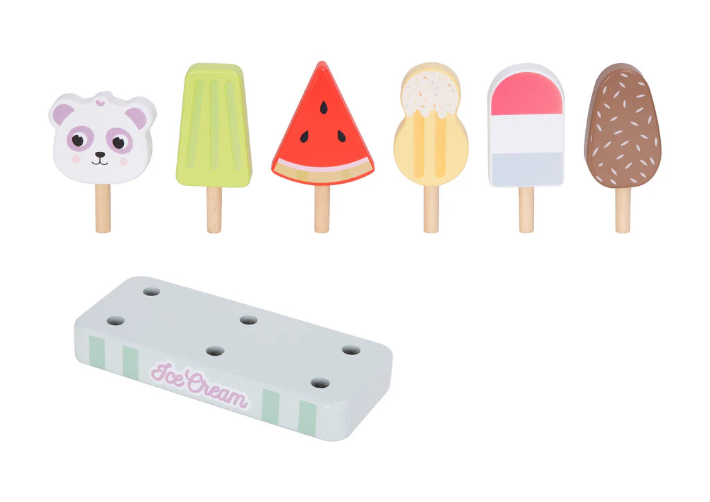 Tooky Toy - Hi Pando Wooden Ice Cream Play Set