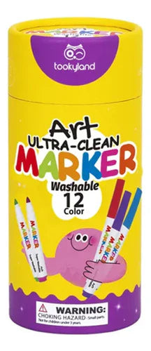 Tooky Toy - Tookyland Ultra Clean Wasbable Markers 12Pc