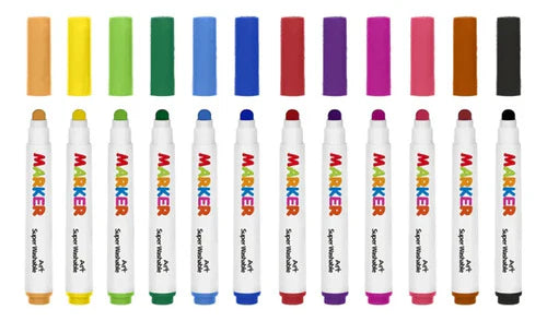 Tooky Toy - Tookyland Ultra Clean Wasbable Markers 12Pc