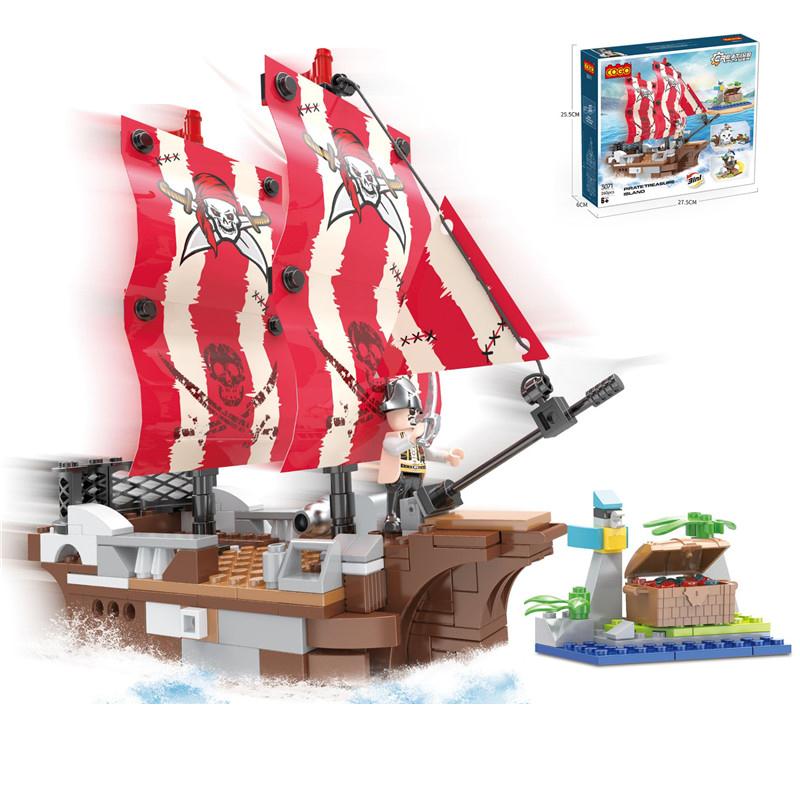 260Pc Pirate Ship Block Set