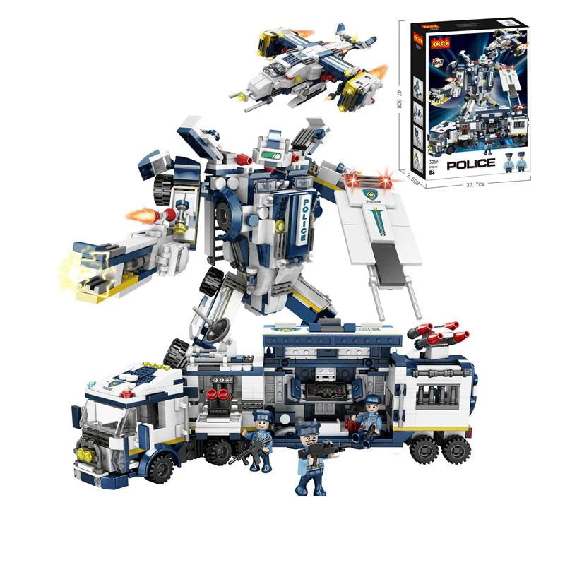 812Pc Robot/Vehicle Block Set