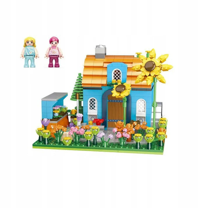 Flower Cottage Building Block Set