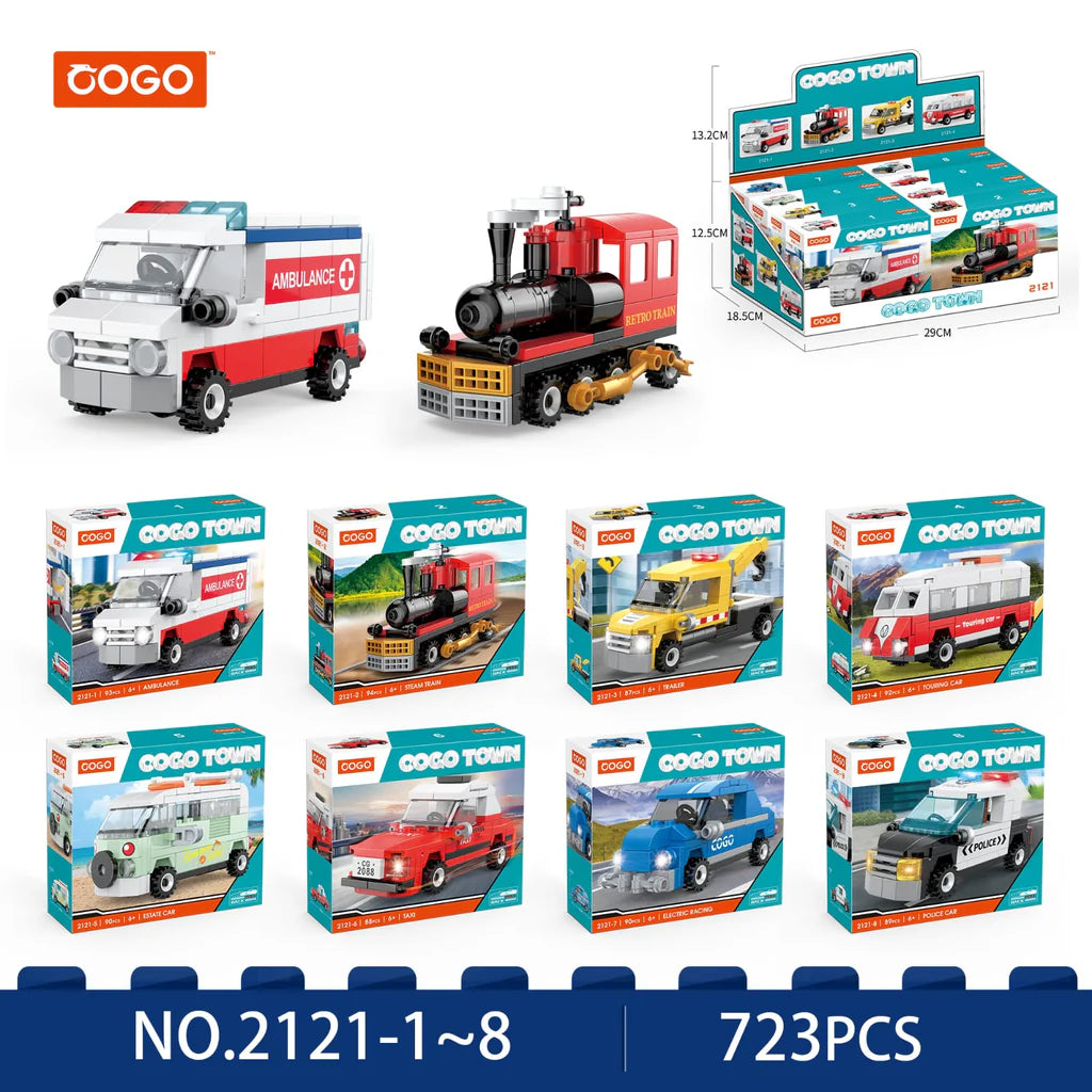 Town Transport Vehicles Box Set Of 8