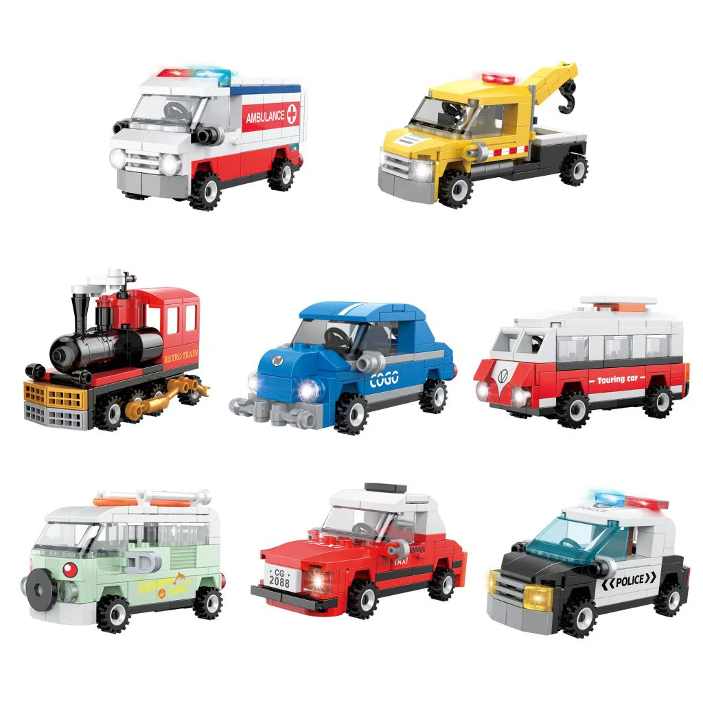 Town Transport Vehicles Box Set Of 8