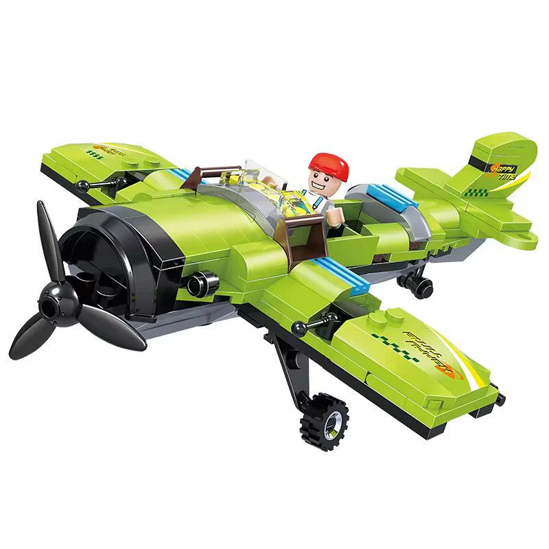 3 In 1 Aeroplane Building Block Set 178Pc