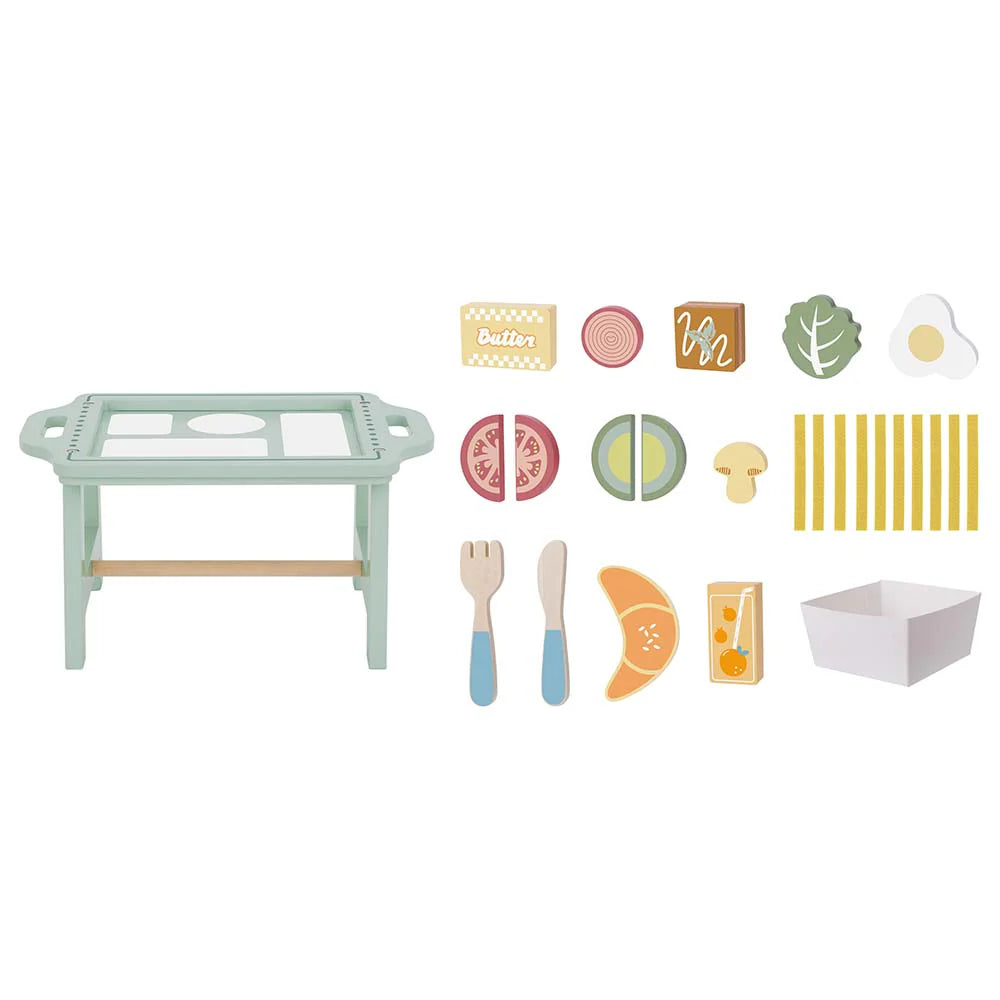 Tooky Toy - Wooden Breakfast Play Set