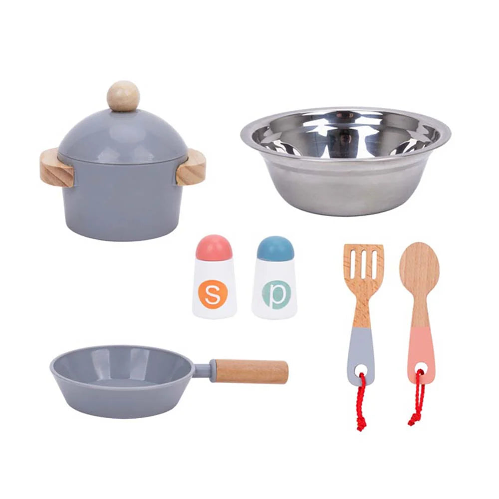 Tooky Toy - Wooden Pretend Play Kitchen Set