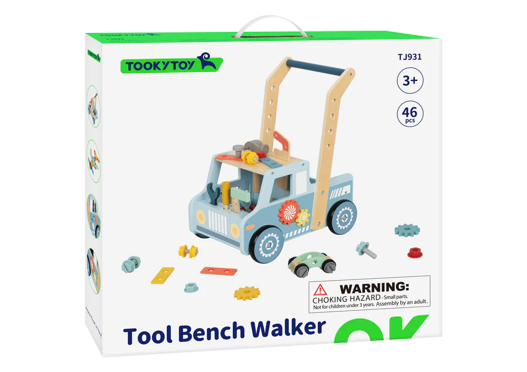 Tooky Toy - Wooden Tools Push Walker
