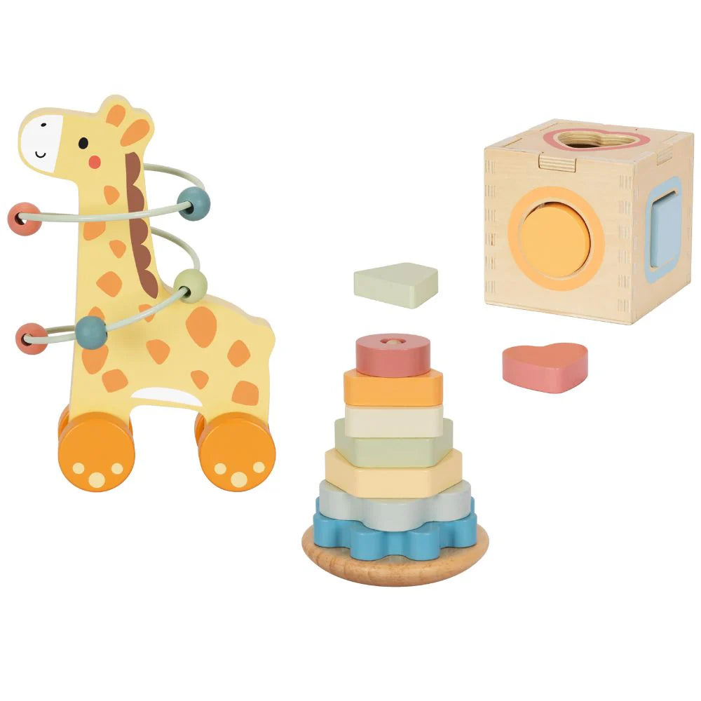 Tooky Toy - 3 In 1 Giraffe Gift Box