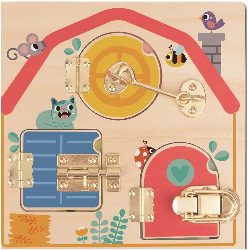 Tooky Toy - Wooden Latch Board