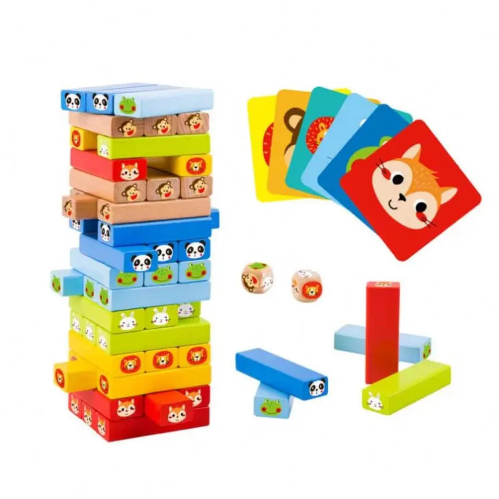 Tooky Toy - Animal Jenga Set