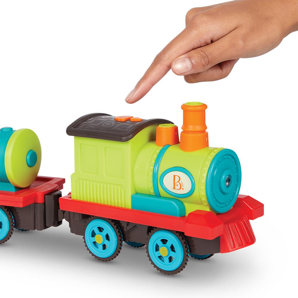 B. toys B. Musical train set The Critter Express