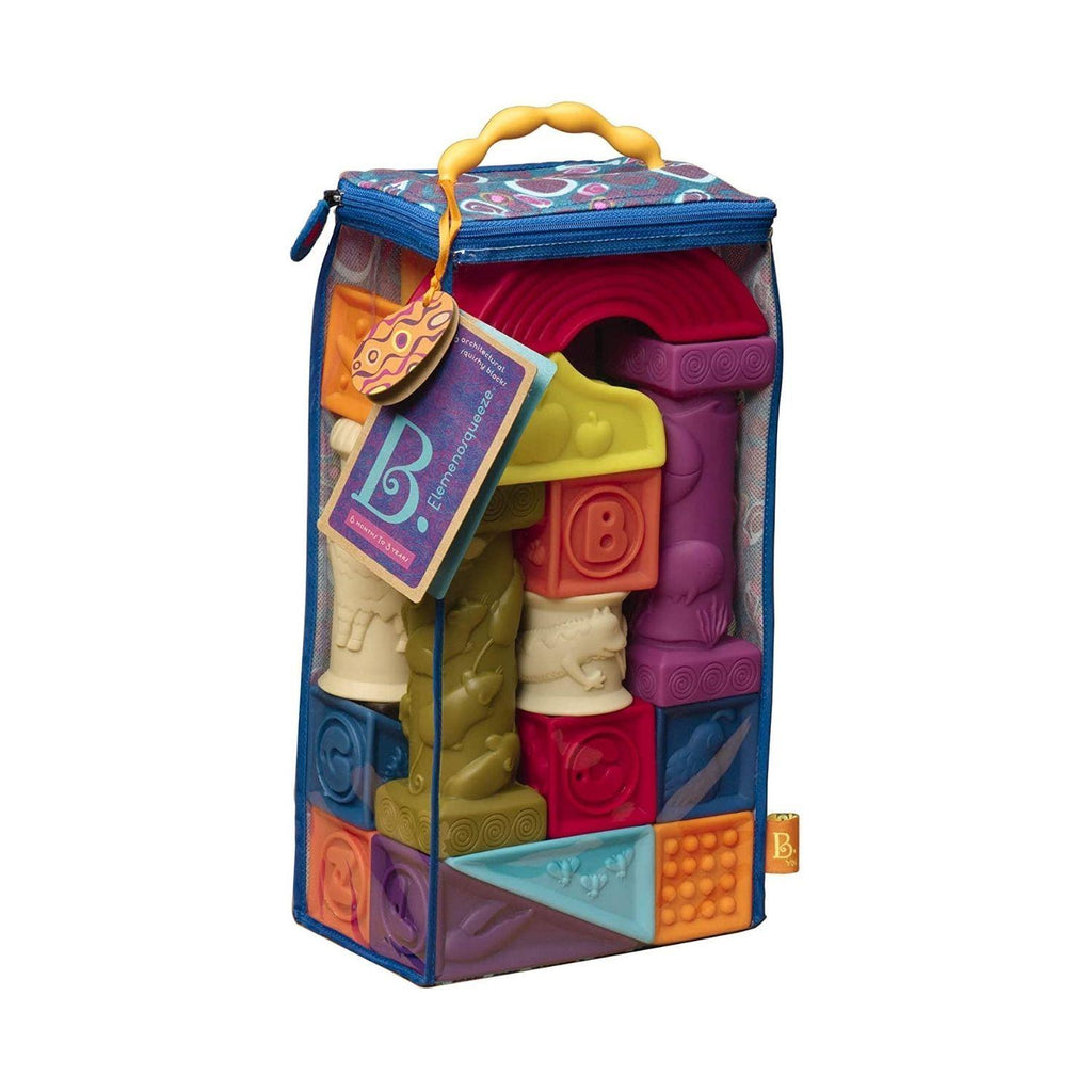 B. Toys Elemenosqueeze Educational Baby Blocks - 26 Blocks