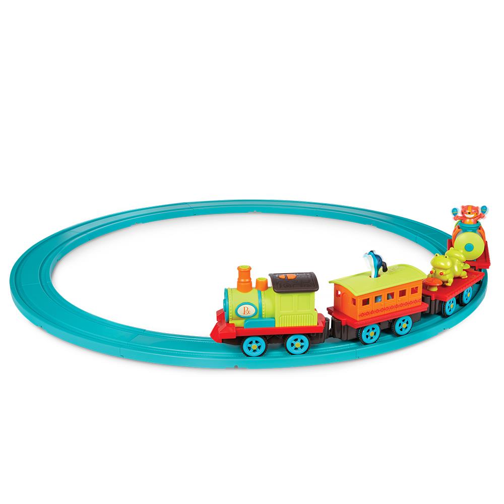 B. toys B. Musical train set The Critter Express