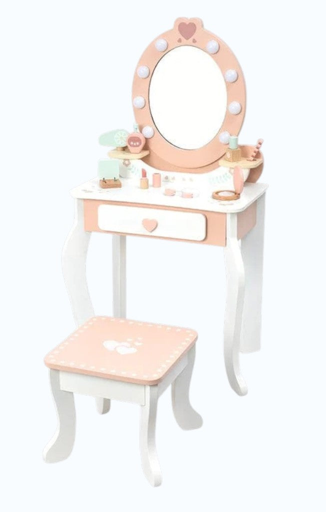 Tooky Toy - Little Girls Wooden Dresser Play Set