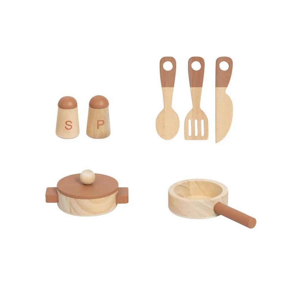 Tooky Toy Kids Wooden Kitchen Set